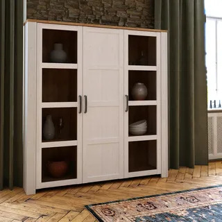 Forte Highboard Bohol 151,1 x 160,6 x 42 cm Weiß