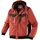Terrax Terrax Workwear mit Stehkragen Arbeitsjacke mit reflektierenden Details in Rotbraun-Schwarz Größe M