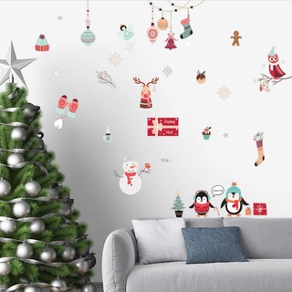 Ambience Sticker Weihnachten | Aufkleber Winterfest | Wanddekoration Weihnachtsfest | 60 x 80 cm