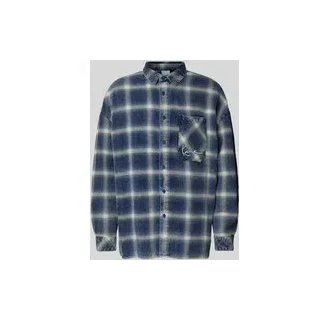 Regular Fit Freizeithemd mit Brusttasche, Jeansblau, L