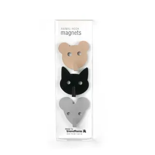 Trendform® TF1011 Magnethaken Tierhaken 3er Set Sortiert