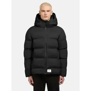 khujo Steppjacke Silas2 Warme Herren Winterjacke mit großer Kapuze schwarz XXL (56)