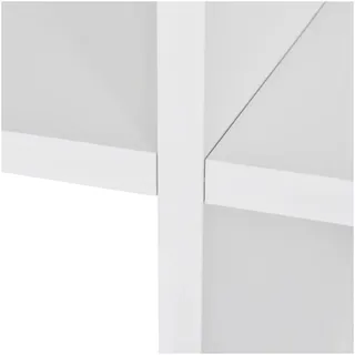 vidaXL Treppenregal Bücherregal 107 cm Weiß