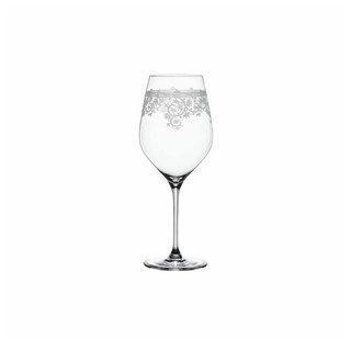 SPIEGELAU Rotweinglas Bordeauxglas 2er Set Arabesque, Kristallglas weiß