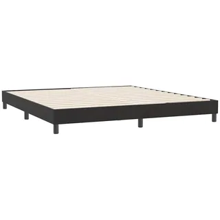 vidaXL Bettgestell ohne Matratze Schwarz 180x220 cm Samt