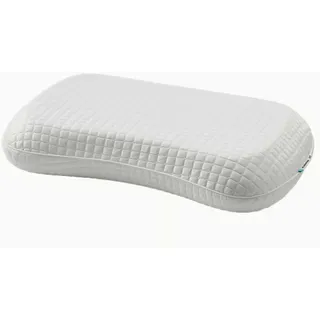 IKEA KLUBBSPORRE Memory-Schaum Ergonomisches Kissen für Seiten- und Rückenschläfer, 35x74 cm, mit Gelschaum-Schicht, Atmungsaktiver Bezug aus Polyester