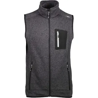 CMP - Herren-Knit-Tech-Weste, Schwarzer Gletscher, 54