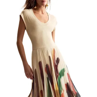 DESIGUAL ABITO LUNGO DONNA BEIGE - S