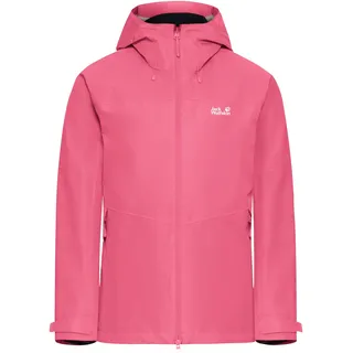 3-in-1-Funktionsjacke JACK WOLFSKIN, Damen, Gr. L, bubblegum, Web, Fleece, Obermaterial: 100% Polyester. Futter: 100% Polyester. Wattierung: 100% Polyester, unifarben, Basic hüftbedeckend, mit verstellbarem Klettverschluss, Jacken, mit herausnehmbarer Fleecejacke