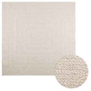vidaXL Zizur Teppichboden 200 x 200 cm Weiß