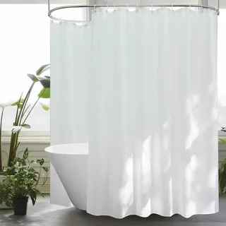 luxuskollektion Duschvorhang 300 x 200 cm weiß