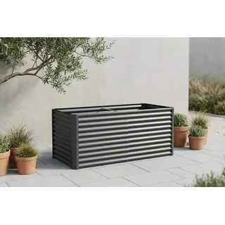 OUTFLEXX Hochbeet, anthrazit, Aluminium-Zink-Stahl, pulverbeschichtet, 180 x 90 x 84 cm