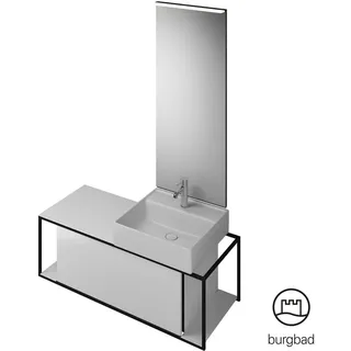 Burgbad Junit Schrank mit Waschtisch, mit Spiegel, SFLF120RF3148C0001G0175,