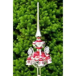 Lauschaer Glaskunst-Christbaumspitzen Christbaumspitze Old Lauscha (Rot)