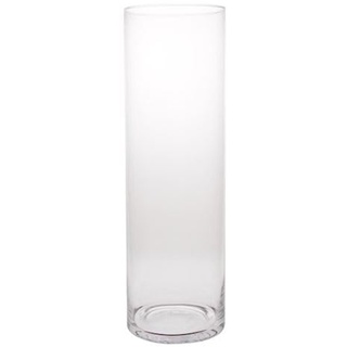 Bodenvase, Dekoglas Maida Zylinder H. 70cm D. 19cm transparent Glas Duif