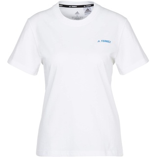 Adidas TERREX MOUNTAIN FUN GRAPHIC T-SHIRT Damen Gr.L - T-Shirt - weiß|mehrfarbig