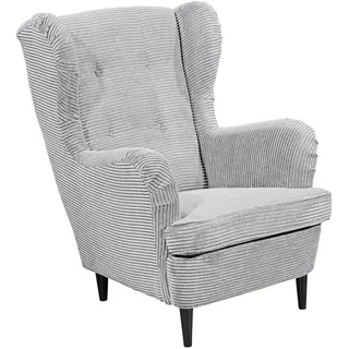 Z2 Ohrensessel OSKAR Polyester 78 x 102 x 98 cm Hellgrau