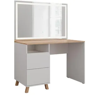 Vicco Schminktisch, Karen, mit LED-Spiegel 110 x 55 x 75 cm