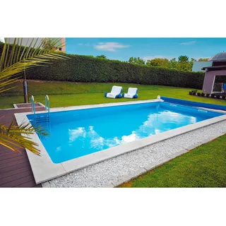 Pool, Weiß, Kunststoff, 400x150x800 cm, Freizeit, Pools und Wasserspaß, Aufstellpools, Einbaupools