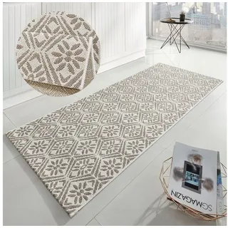 HANSE HOME Läufer »Creation«, rechteckig, 8 mm Höhe, Teppichläufer, Küchenläufer, Teppich, Waschbar, Küche, Flur, Rauten beige