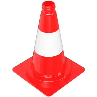 Schake Leitkegel 32,0 cm Rot/Weiß