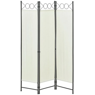 en.casa Paravent, Saragossa Spanische Wand 3-teilig Trennwand Umkleide Raumteiler Outdoor Sichtschutz 120x171cm Beige beige