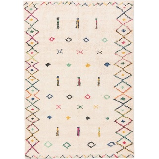 Teppich Mara, benuta, rechteckig, Höhe: 6 mm, Kunstfaser, Berber, Ethno-Style, Wohnzimmer bunt 200 cm x 300 cm x 6 mm