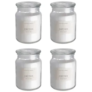 Butlers Duftkerze SCENTED CANDLE XL 4er-Set in Weiß | Gr.: onesize