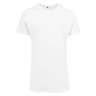 Build Your Brand Shaped Long T-Shirt weiß L