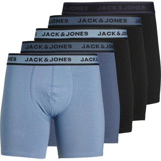 Jack & Jones, Herren, Unterhosen, 5er-Pack Boxershorts, Schwarz, (S, 5er Pack)