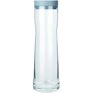 blomus -SPLASH- Wasserkaraffe aus Glas, Sharkskin, 1 Liter Fassungsvermögen, Silikon / Edelstahldeckel, einfache Handhabung, (H / B / T: 29,5 x 9 x 9 cm, Farbe: Skarhskin, 63787)