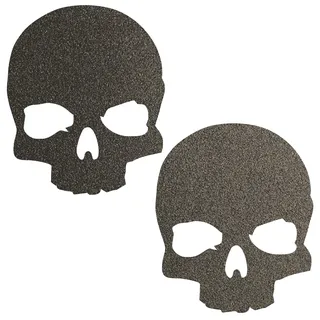 2x Reflektoraufkleber, Reflexsticker reflektierende Aufkleber x schwarz reflector Reflex Skull Bones Totenkopf Skelett Reflective x Fahrrad Bike Fahrrad Aufkleber Bicicleta Auto Aufkleber Sticker