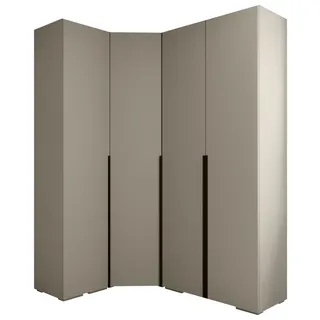 ABIKS MÖBEL Kompaktgarderobe INOVA 1 SATZ 3 Möbelset, Garderobe mit Kleiderstange und Regalen schwarz