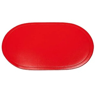 Saleen 01058112101 Tischset, Kunststoff, oval, 45x30cm, rot