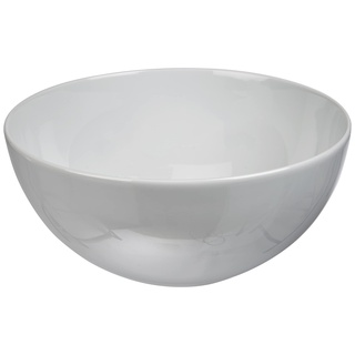 Arzberg Tric White Schüssel Rund – Moderne Salatschüssel 21 cm, Servierschüssel aus Porzellan, Müslischalen Weiß