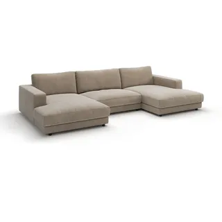 Candy High End 2.0 Wohnlandschaft Cord/Komfortschaum mit Feder-Inlett