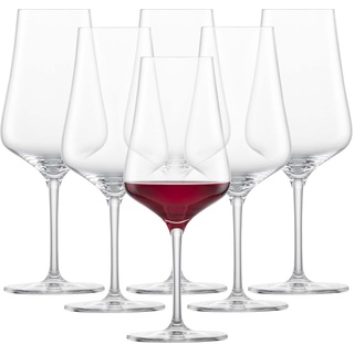 SCHOTT ZWIESEL Beaujolais Rotweinglas Fine (6er-Set), schlanke Beaujolais Gläser für Rotwein, spülmaschinenfeste Tritan-Kristallgläser, Made in Germany (Art.-Nr. 113759)