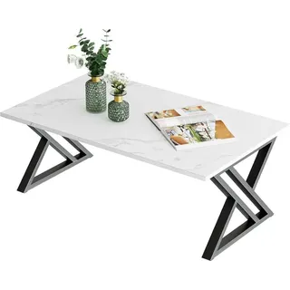 luxuskollektion Couchtisch Weiß Marmor 100 x 48 x 55 cm