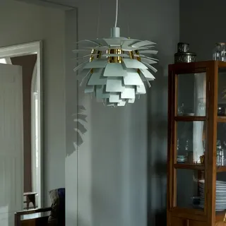 Louis Poulsen Artichoke 1-flg. Ø 48 cm rund / Dusty Green/Aluminium