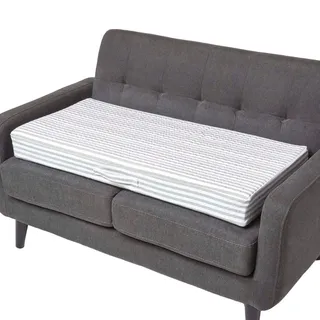 Homescapes Sofa-Auflage 100 x 50 cm Grau gestreift