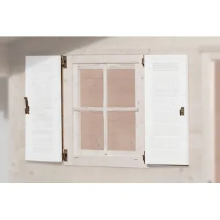 Weka Fensterladen 2-seitig 69 x 79 cm Weiß