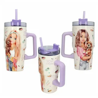 DEPESCHE To Go Becher 0,5 l Lila/Weiß