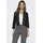 Cropped Cardigan Schwarz XS