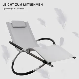 MuCoLa Relaxliege 200 x 60 x 93 cm Rot