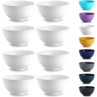Müslischüssel Plastik 8er Snack Salat Obst Reisnudelsuppe 2 white