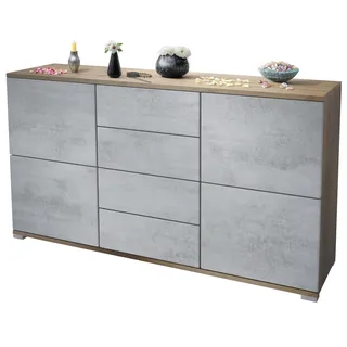 SIDEBOARD Rova Beton Oxid Optik