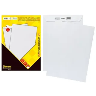 IDENA Versandtaschen ohne Fenster, haftklebend, 100g/m2 weiß B4, 10 Stück