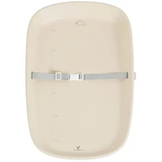 Cangaroo Wickelauflage Nuvia tragbar Gurt Messskala EVA-Material Rückenlehne beige