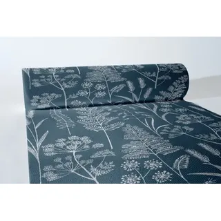 Airlaid Tischläufer Benjamin in Blaugrau, 40 cm x 24 m , 1 Stück - Mank - Herbst Gräser