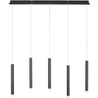 just light. Bruno 5-flg. 4,8W 60 cm schwarz